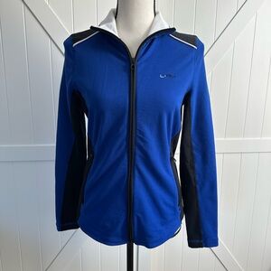 Ralph Lauren L-RL Lauren Active Blue Zip Up Athletic Jacket Women’s Small